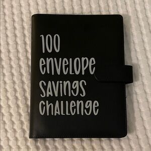 Black Savings envelope 100 Challenge Organizer z17